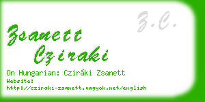 zsanett cziraki business card